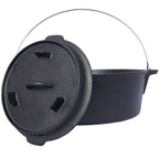 Pre-Seasoned Cast Iron Dutch Oven with Skillet Lid