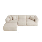 U_Style Luxury Velvet Sofa - 4-Seater