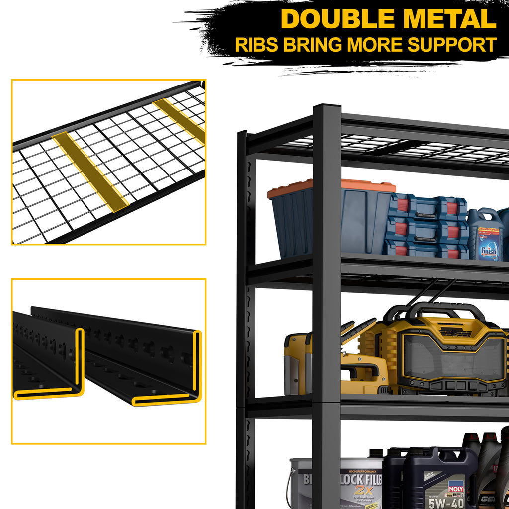59 Inches Metal Garage Storage Rack