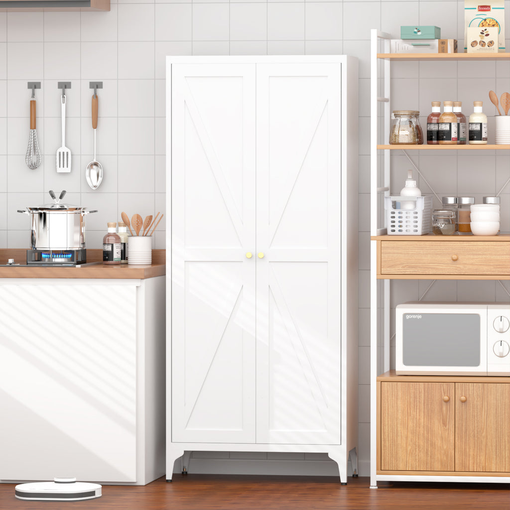 Metal Adjustable 2 Doors Storage Cabinet