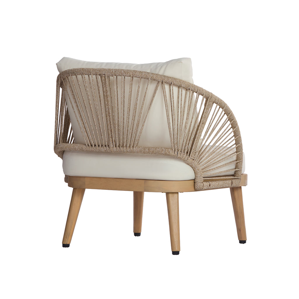 4-Piece Acacia Wood Patio Seating Set