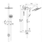 Shower Set - 10inch Overhead Shower and Hand Shower
