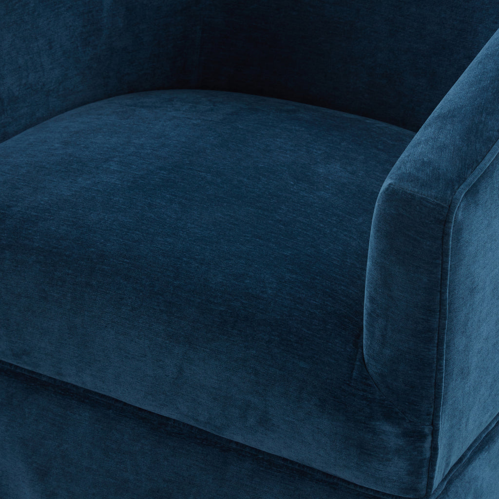 Earl Baltic Skirted Swivel Chair