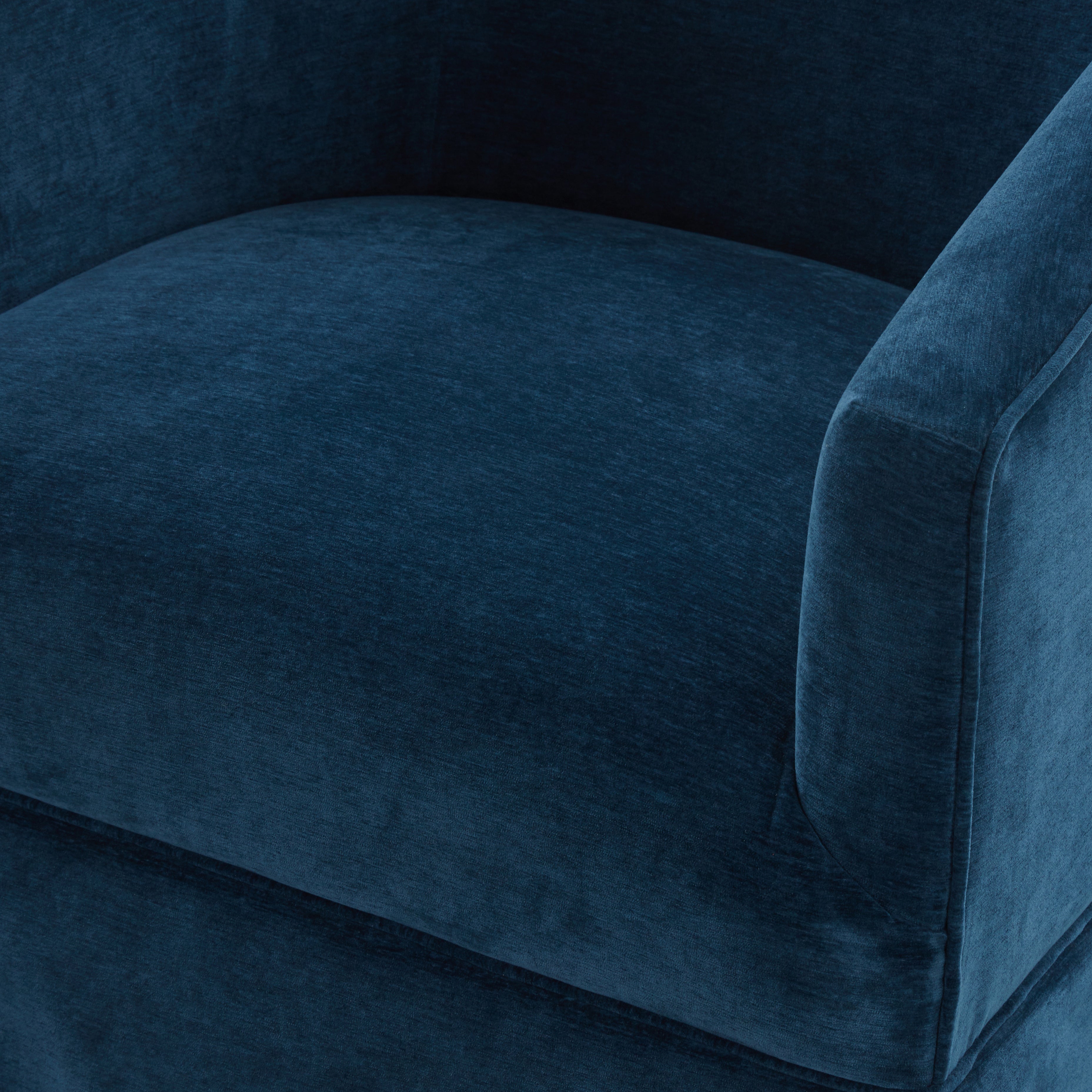Earl Baltic Skirted Swivel Chair