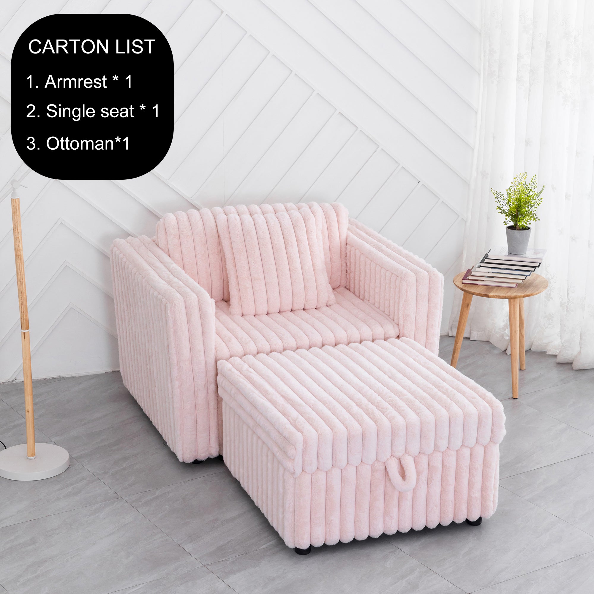44.9" Soft Modular Sofa