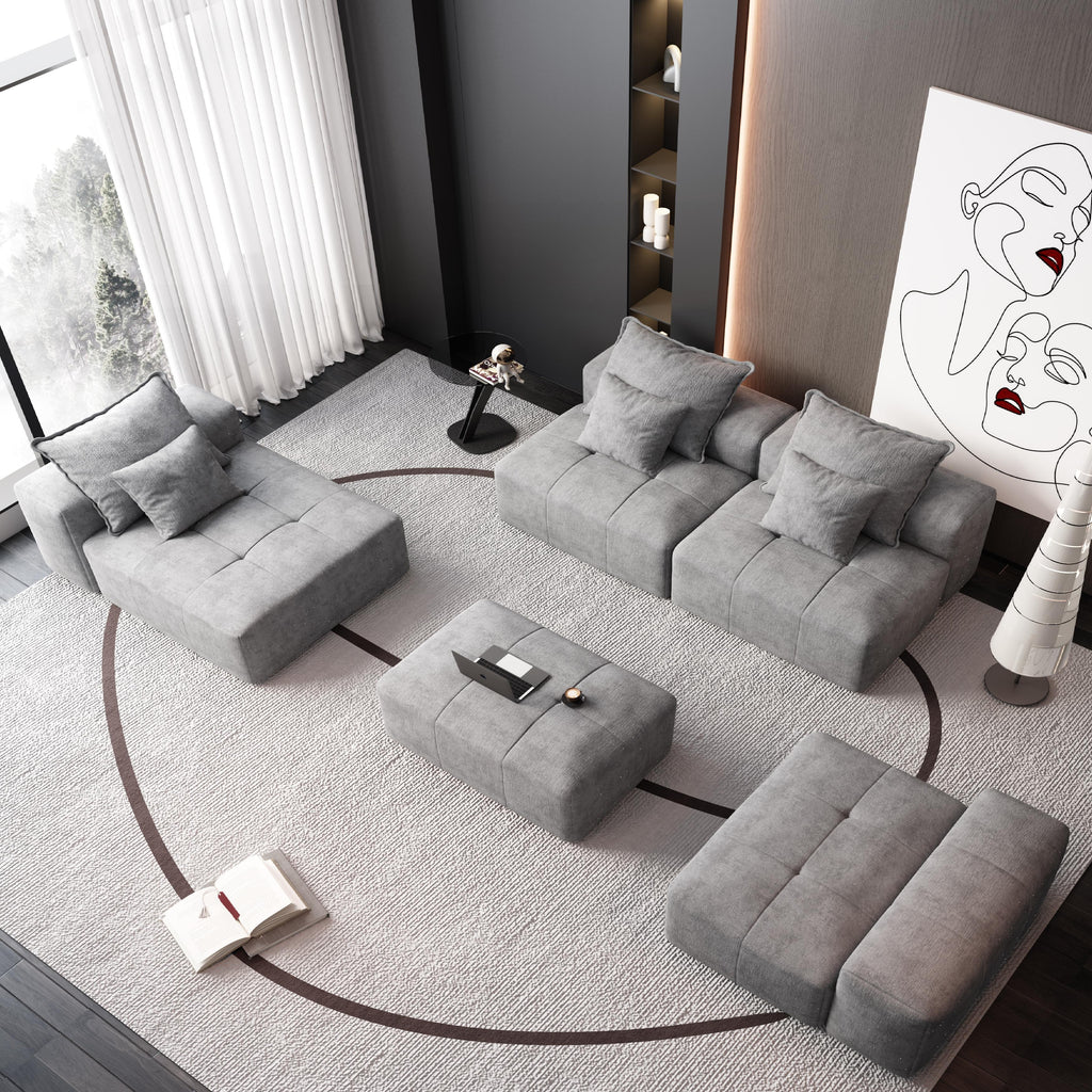 Modern Oversized Modular Sectional Sofa