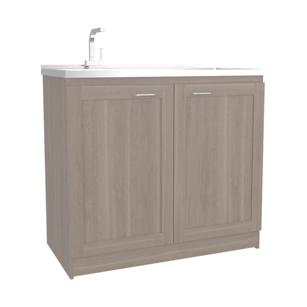 Utility Sink Cabinet - 36" H, 2 Doors, 2 Shelves