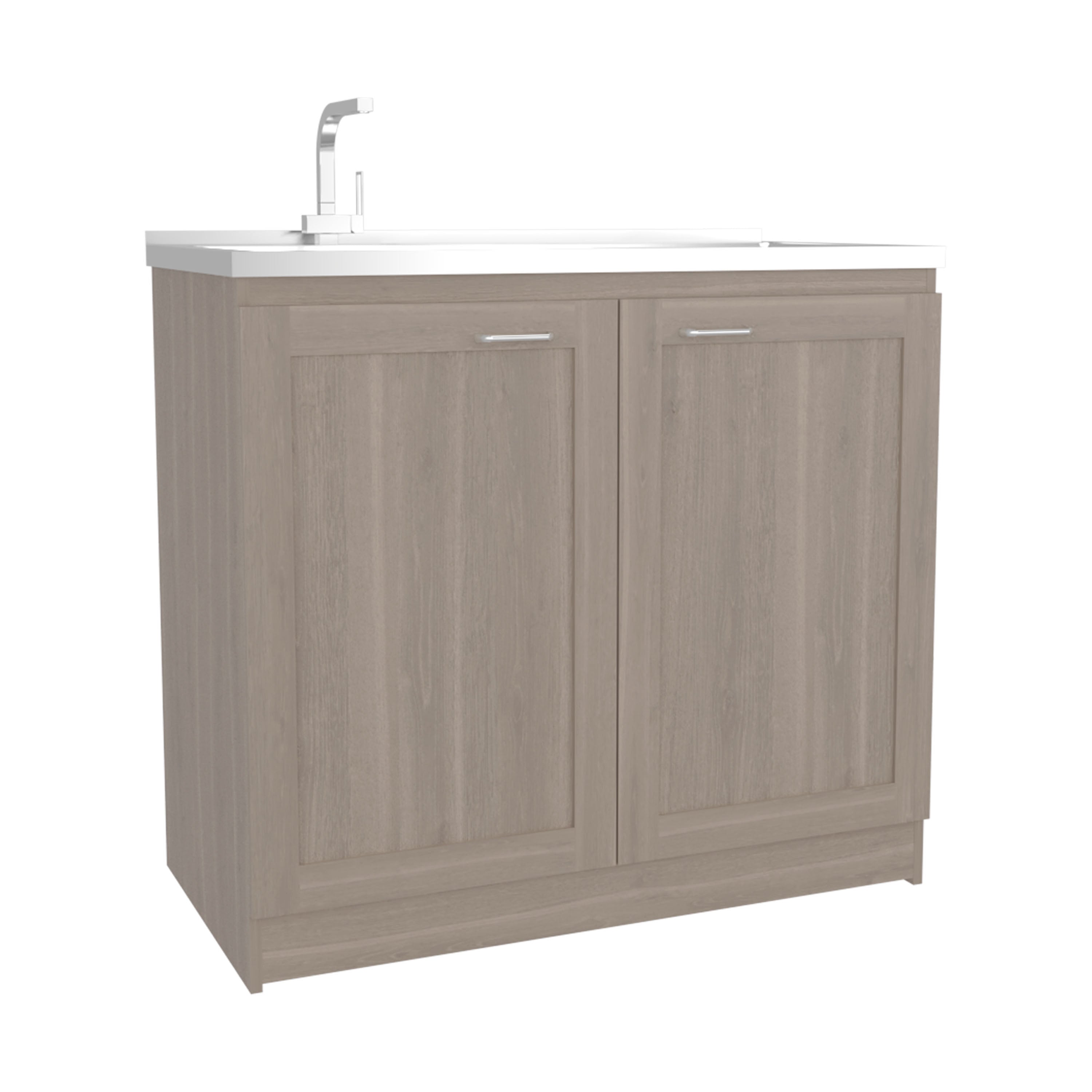 Utility Sink Cabinet - 36" H, 2 Doors, 2 Shelves