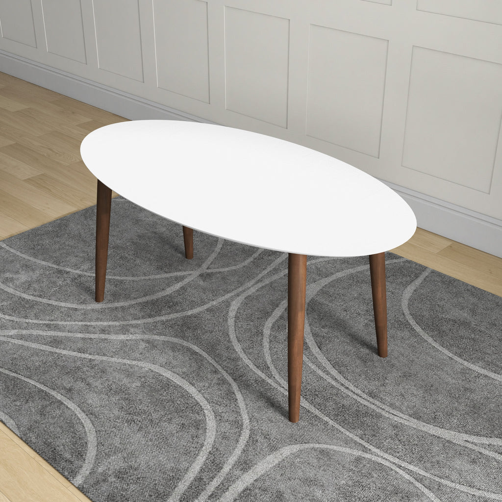 Ada Mid Century Modern Solid Wood Dining Table