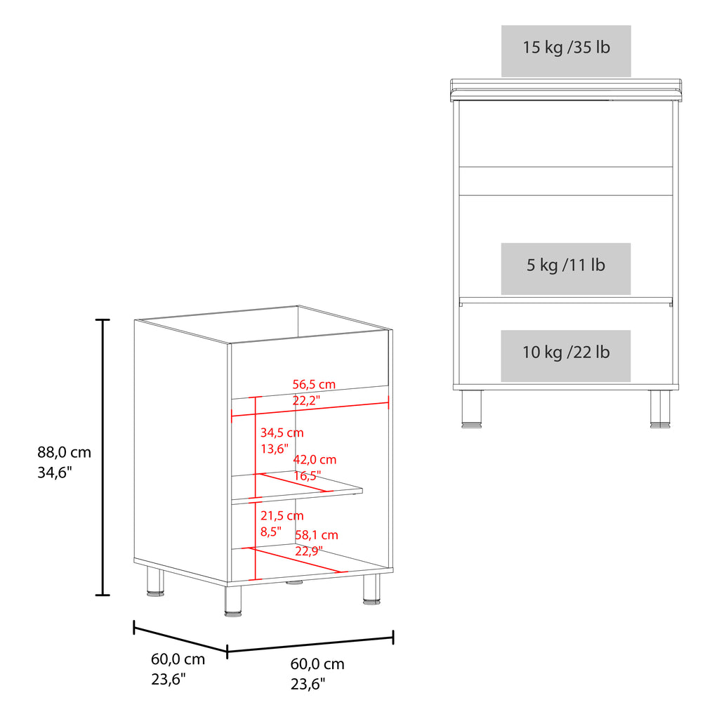 Demolotion Utility Sink Cabinet with Dual Compartments