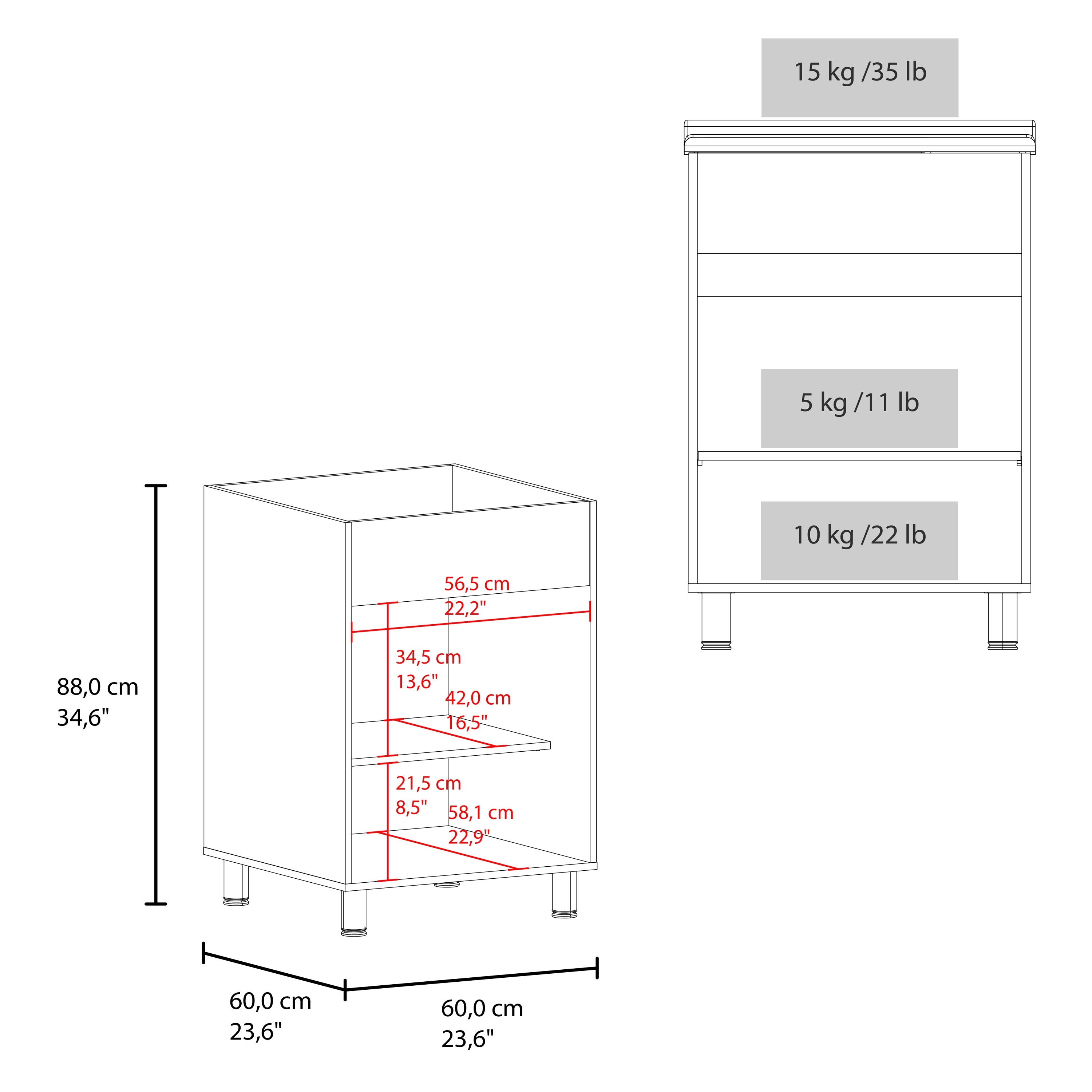 Demolotion Utility Sink Cabinet with Dual Compartments