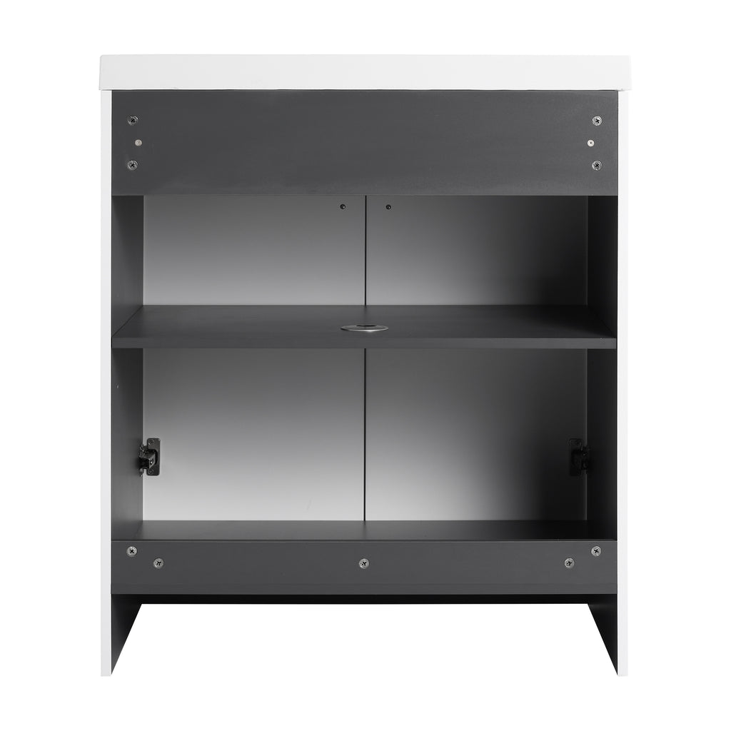 30" Freestanding Bathroom Vanity & 2 Soft-Close Cabinet Doors