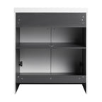 30" Freestanding Bathroom Vanity & 2 Soft-Close Cabinet Doors