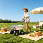 Folding Garden Dump Truck with Steel Frame