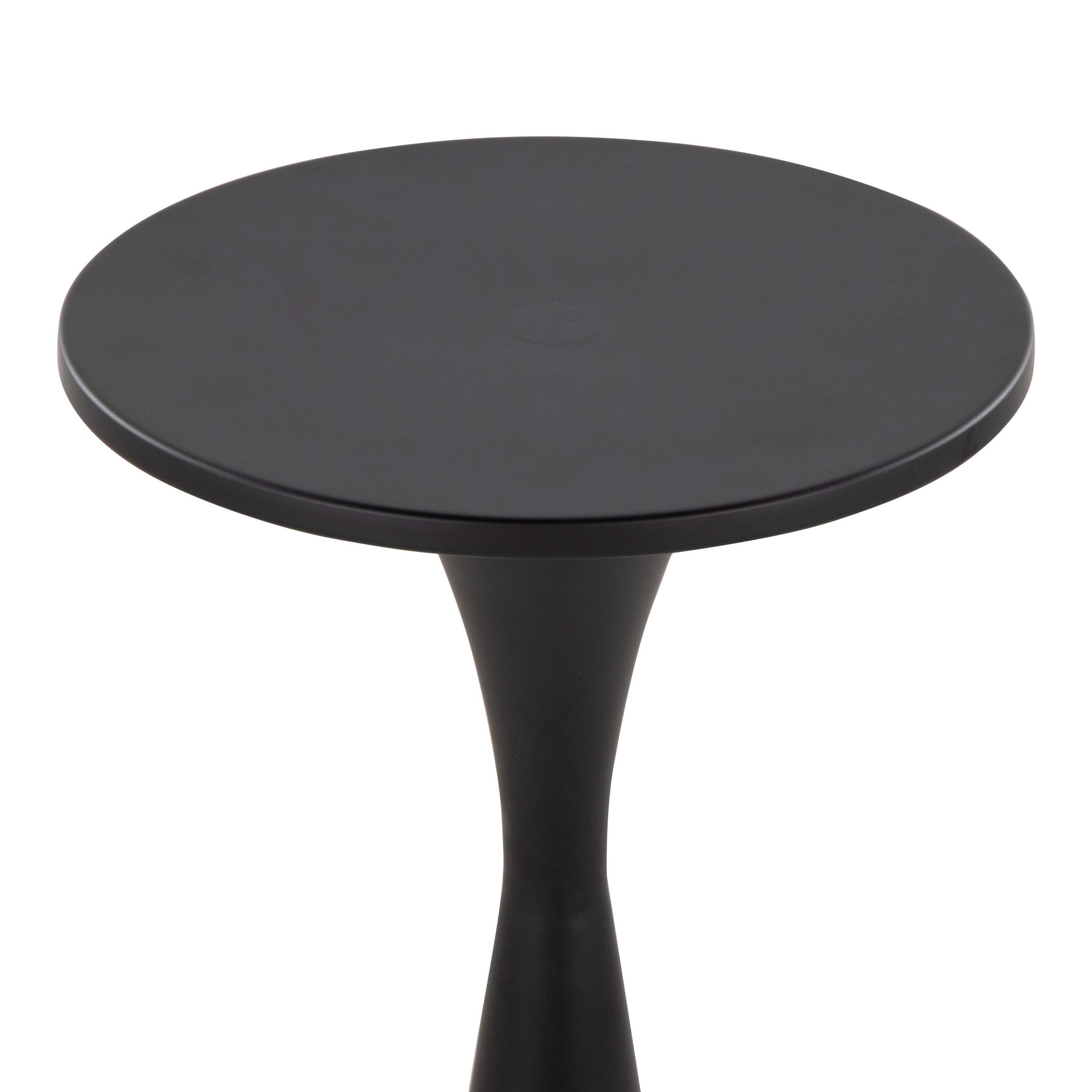 22" Contemporary Metal Side Table in Matte
