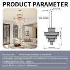 Golden Luxury Crystal Chandelier