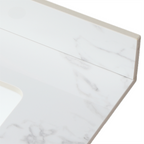 31"x22" Bathroom Vanity Top in Sintered Stone Carrara