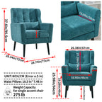 Modern Accent Chair Upholstered Foam Filled Living Room Chairs