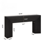 63" Extra Long Console Table - Modern Farmhouse Sofa Table