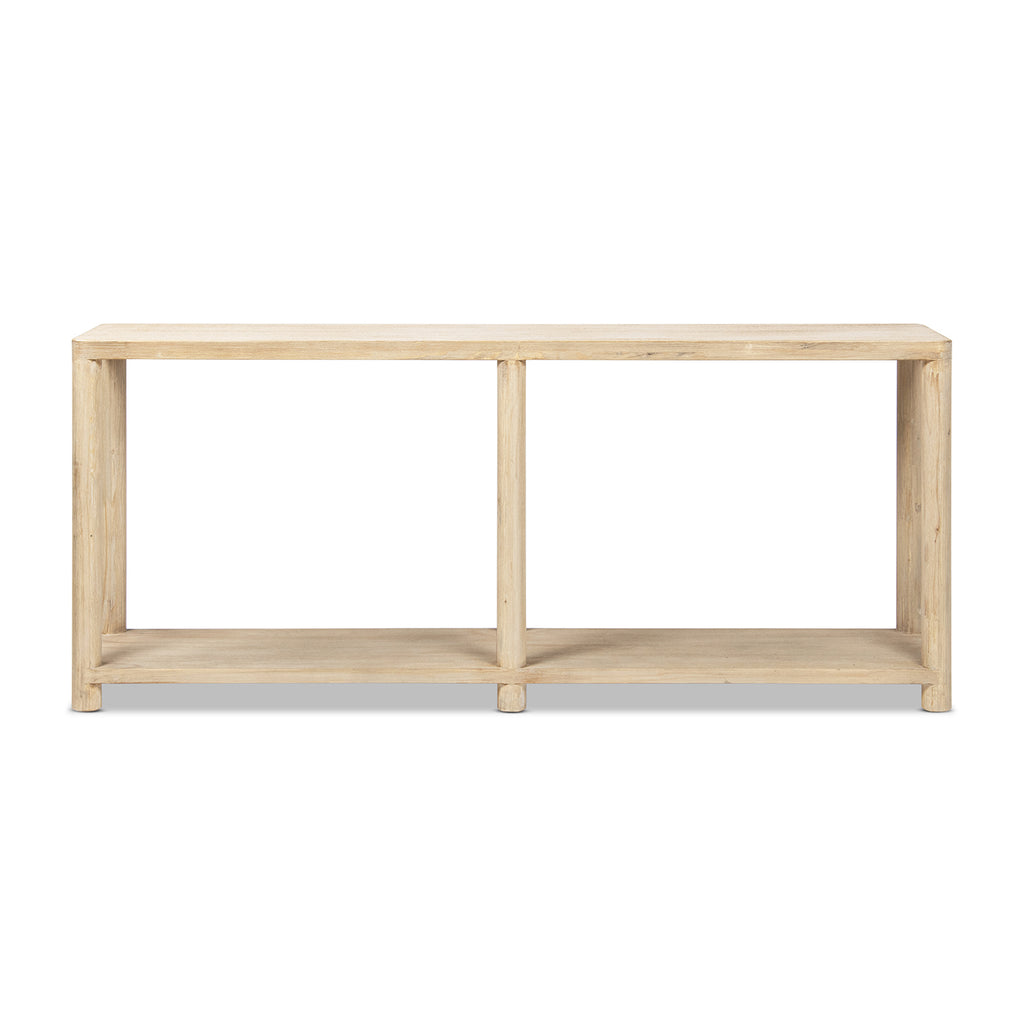 Milo 71" Reclaimed Wood Console Table with Lower Shelf