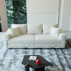 82.7" Plush Corduroy 3-Seat Sofa