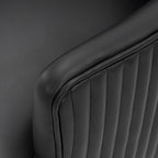 Raya Wood Vegan Leather Dining Chair