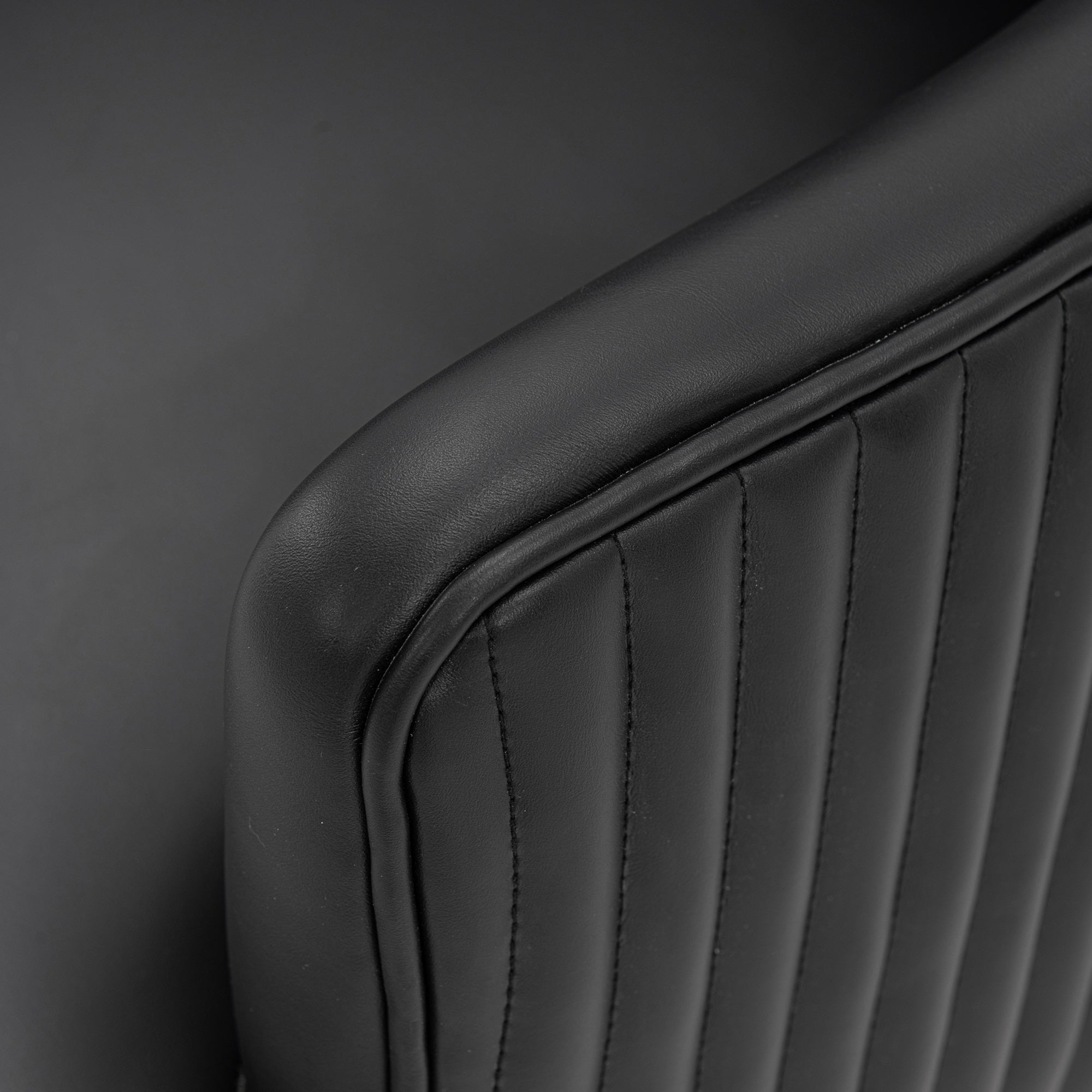 Raya Wood Vegan Leather Dining Chair