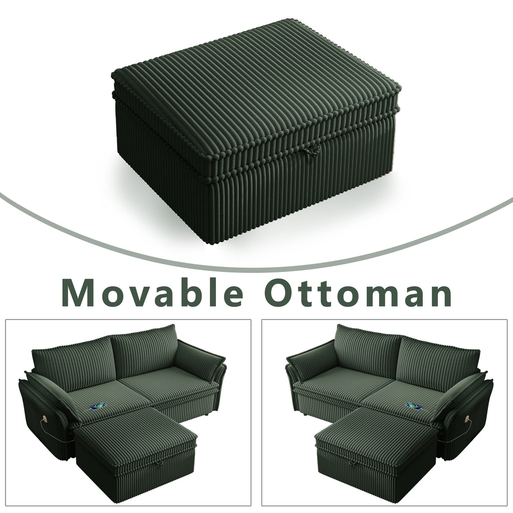 Multi-Functional 85-Inch Convertible Sofa Bed
