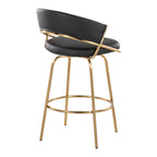 Jie Fixed-Height Contemporary Counter Stool with Swivel