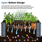 6x3x2ft 2-Piece Large Raised Garden Bed Kit