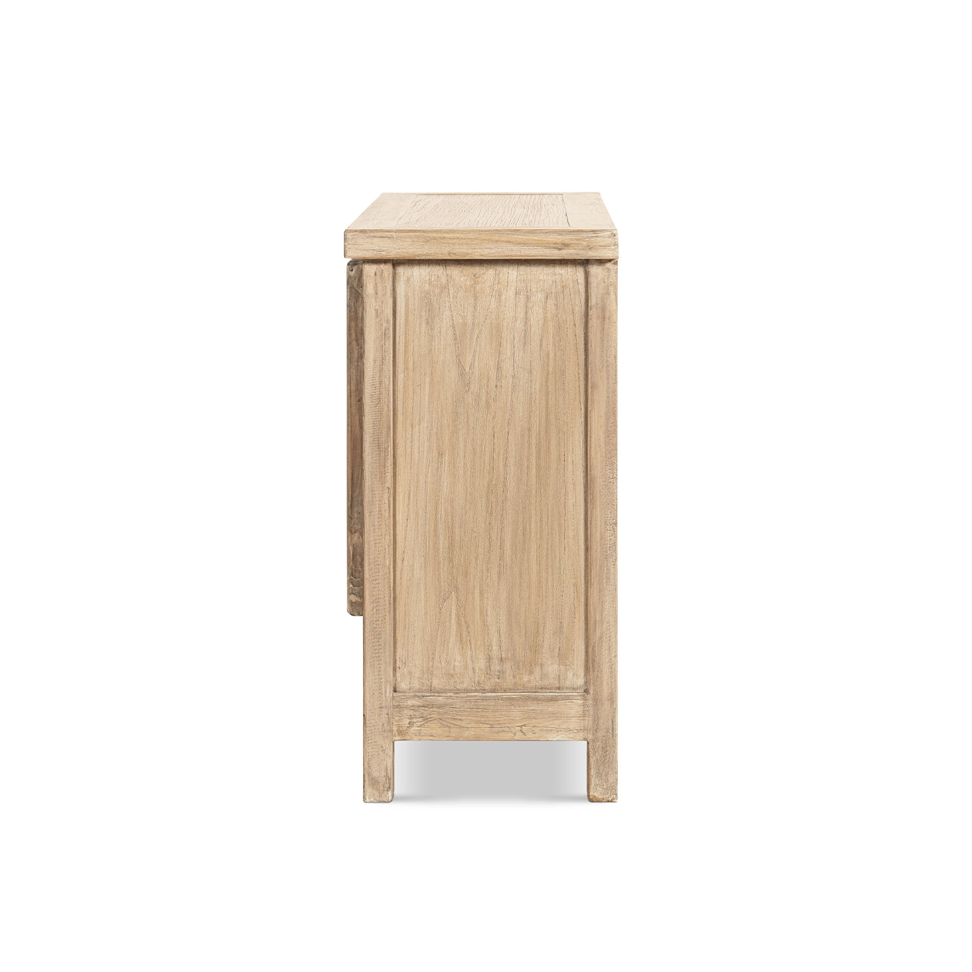 Rowan 48" Solid Reclaimed Pine 2-Door Crossbar Accent Storage Cabinet