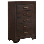 Oatfield Dark Cocoa 5-Piece Eastern King Bedroom Set