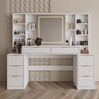 Makeup Vanity Desk with Mirror and Lights