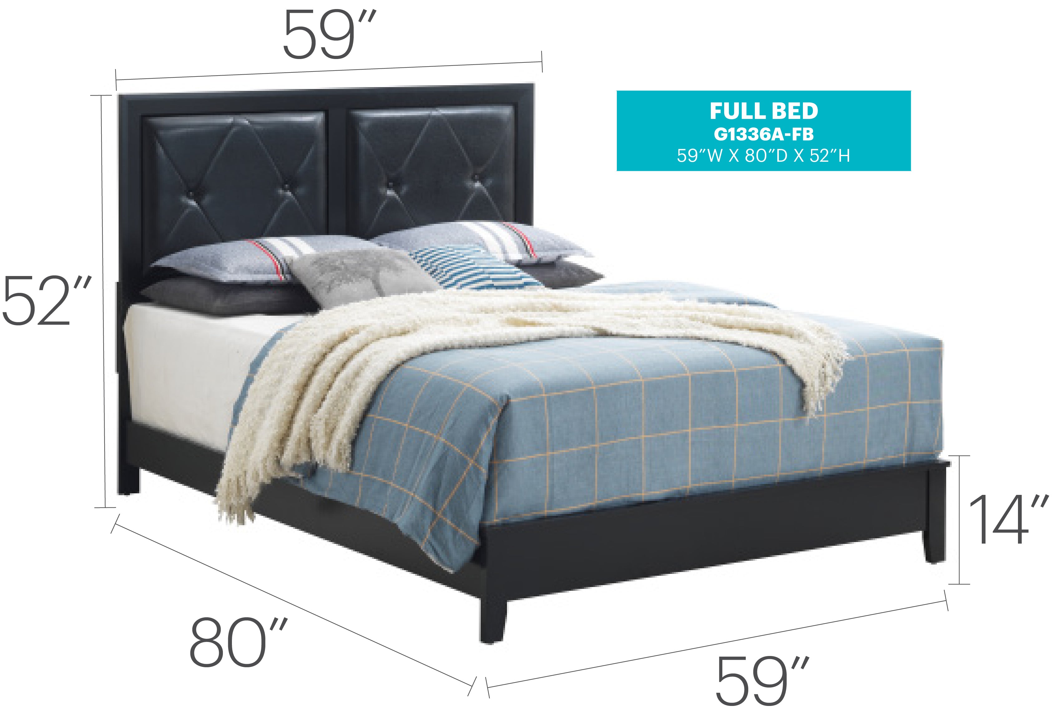 Elegant Transitional Bed Frame