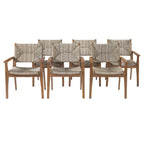 Durable Outdoor Dining Chair with Acacia Wood Frame