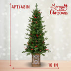 4FT Pre-Lit Christmas Tree