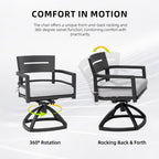 5-Piece Outdoor Pedestal Dining Set