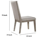 Rocky Fabric Armless Chair