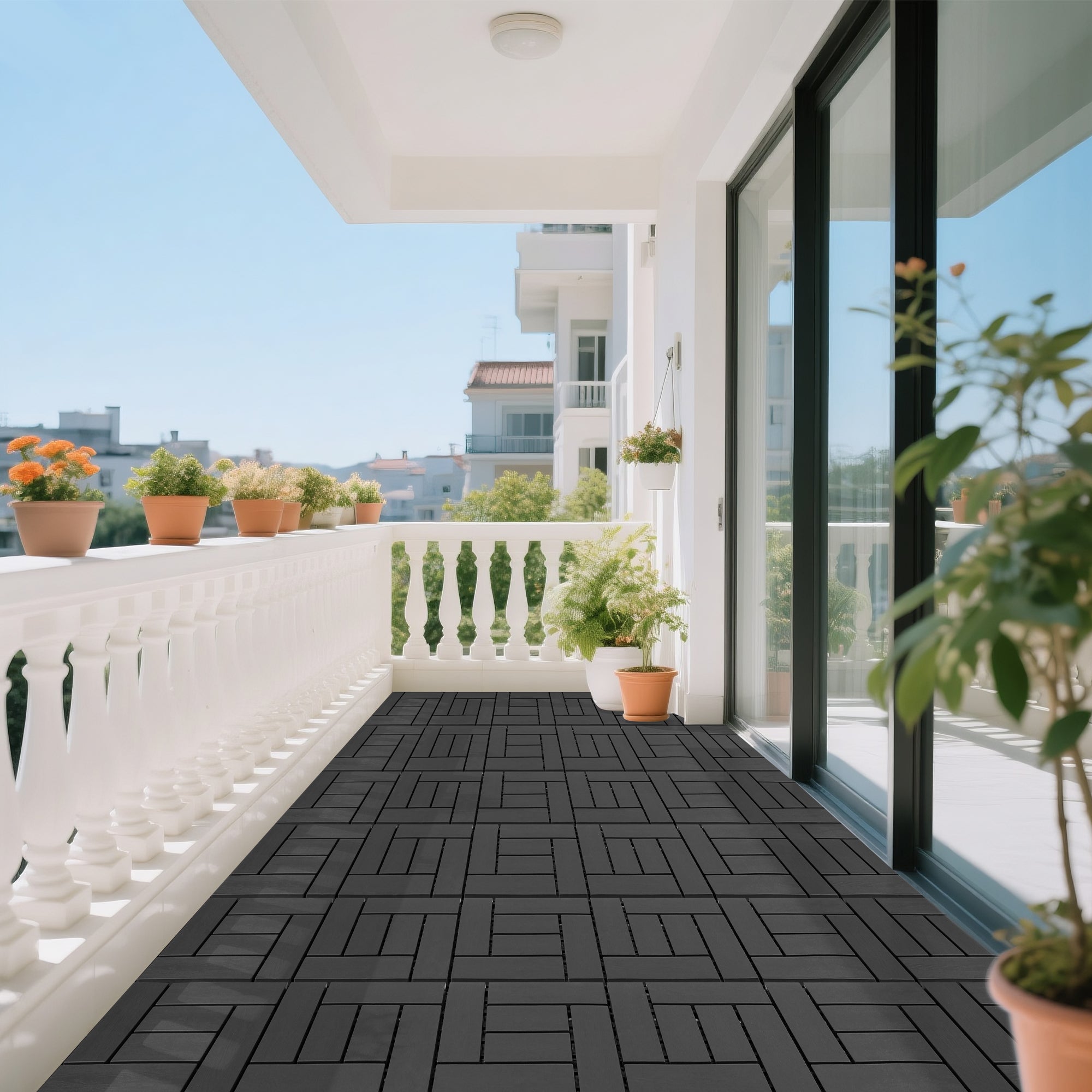 12-Inch ZZ Style Interlocking Deck Tiles