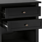 Warm Shaker Solid Wood 24" Wide Transitional Nightstand