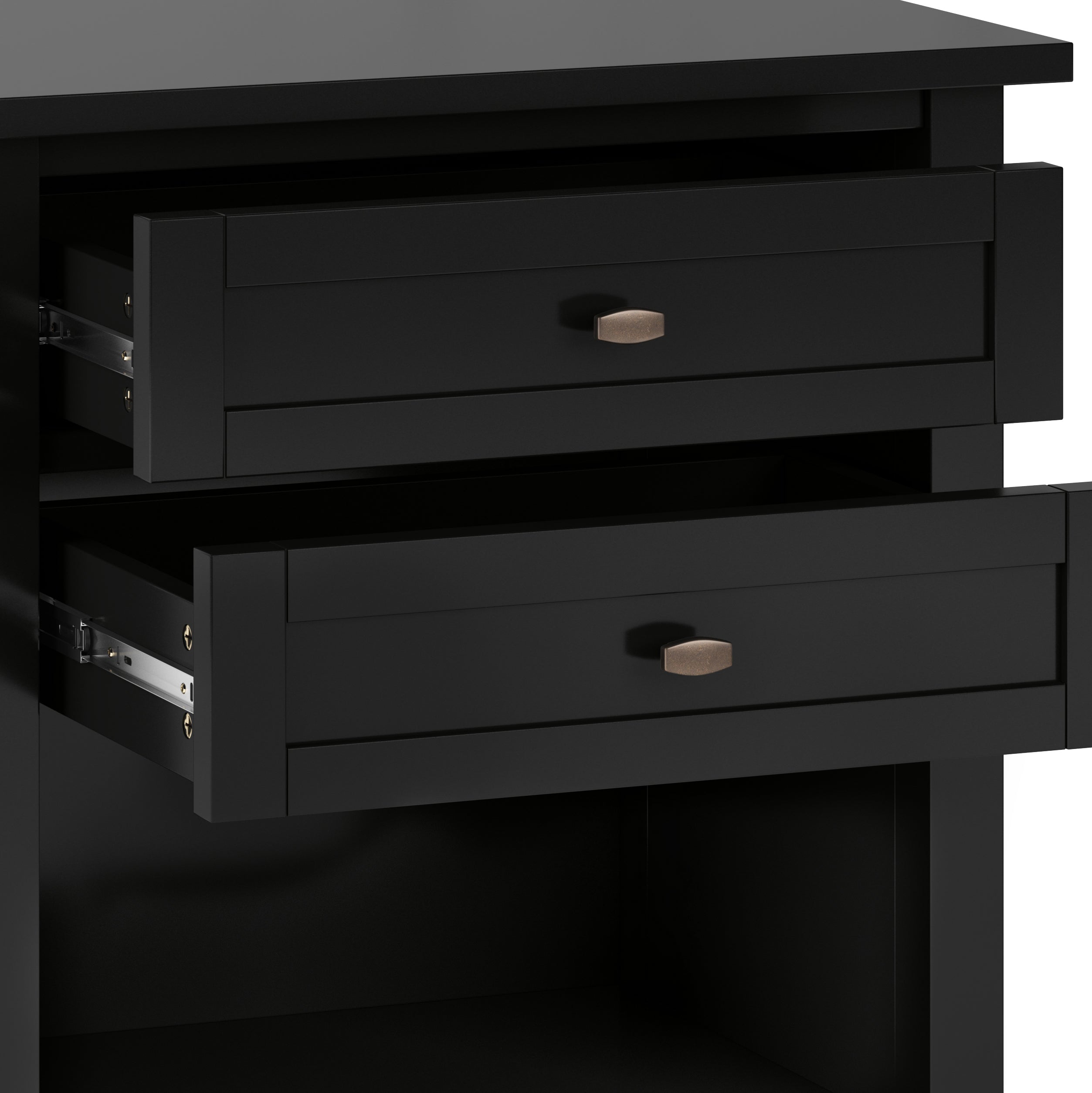 Warm Shaker Solid Wood 24" Wide Transitional Nightstand