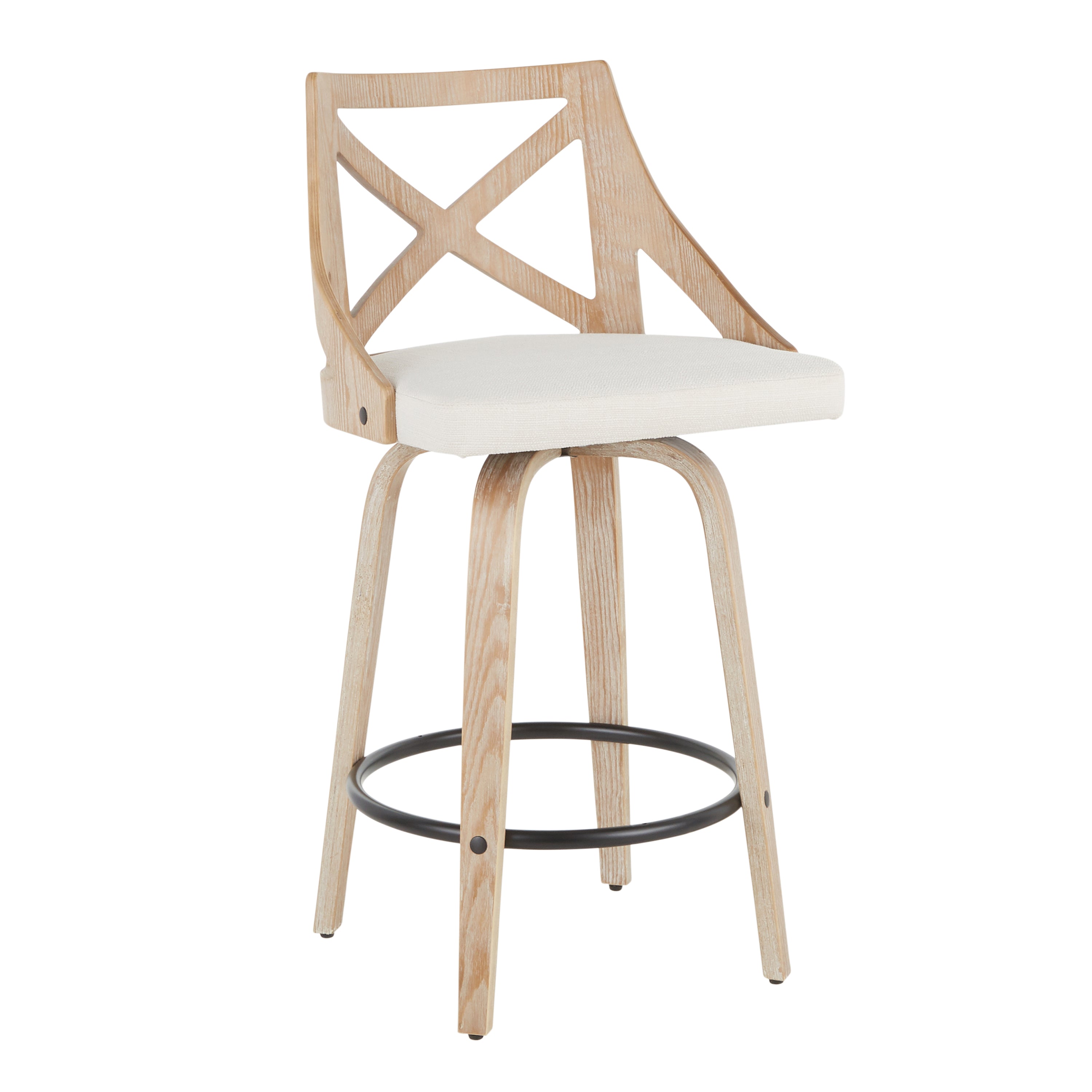 26" Fixed Height Counter Stool with Swivel