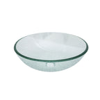 Bathroom Artistic Tempered Crackle-Glass Vessel Sink