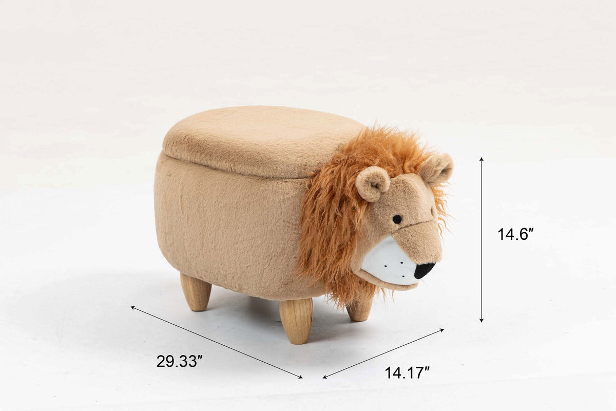 Luke the Lion Storage Ottoman