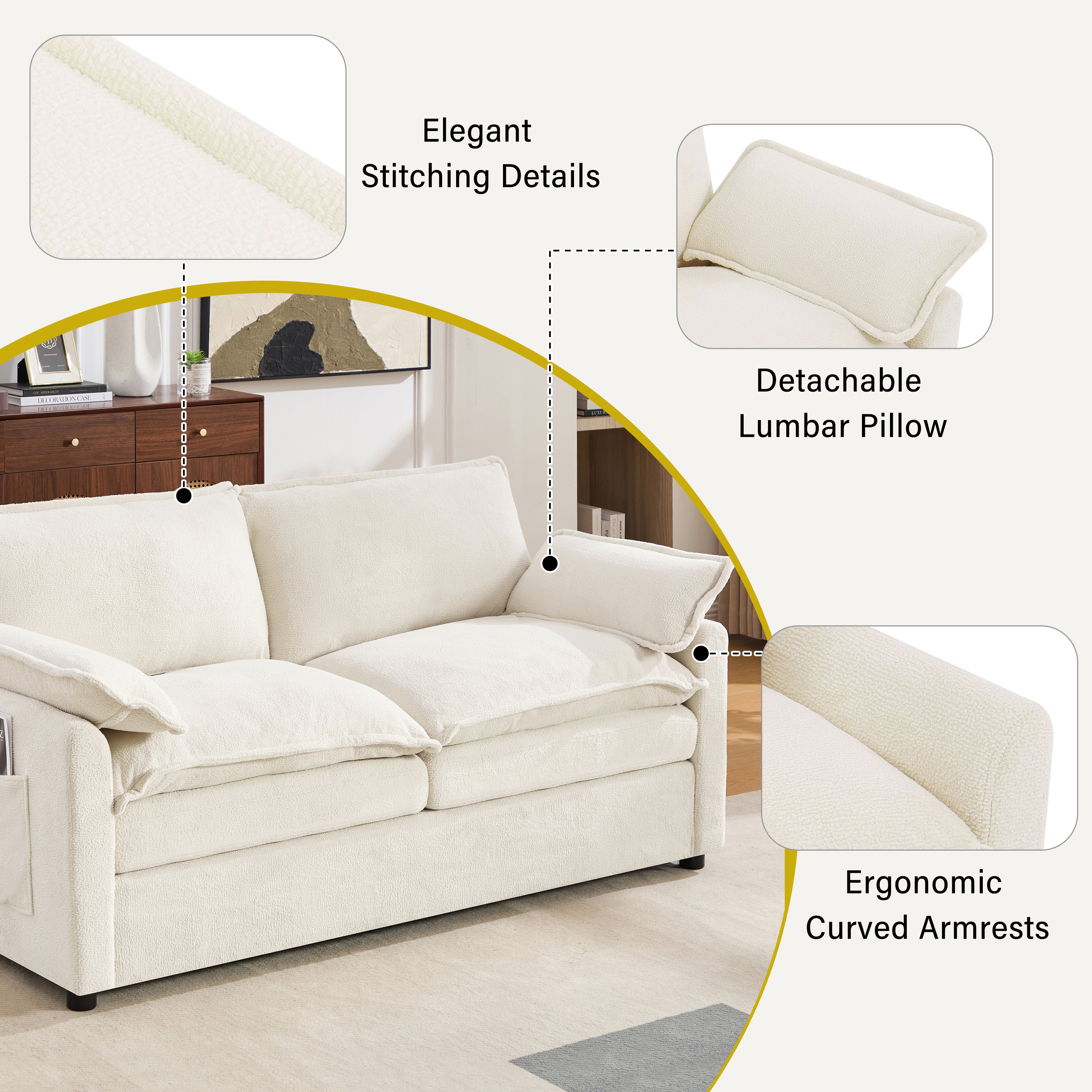 Modern Loveseat Sofa
