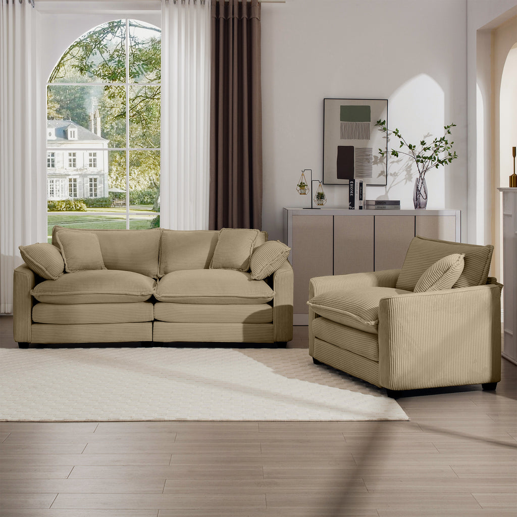 Modern Living Room Sofa Two-Piece Set