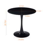Black Round Dining Table