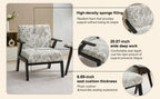 Mid-Century Modern Lounge Armchair - Seat Cushion - Beige & Grey