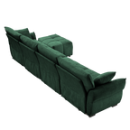 Modular 4-Seater Sofa With Ottoman