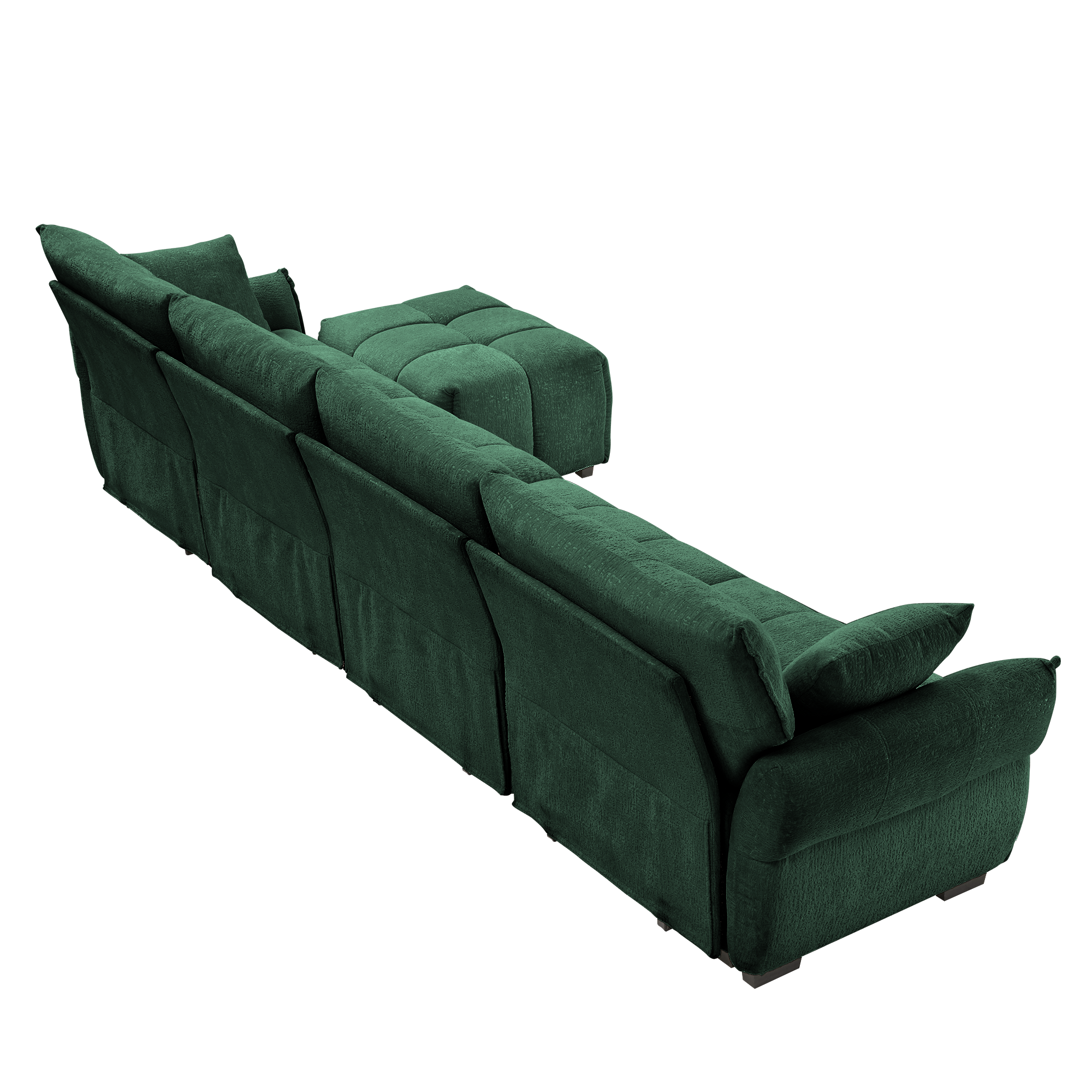 Modular 4-Seater Sofa With Ottoman